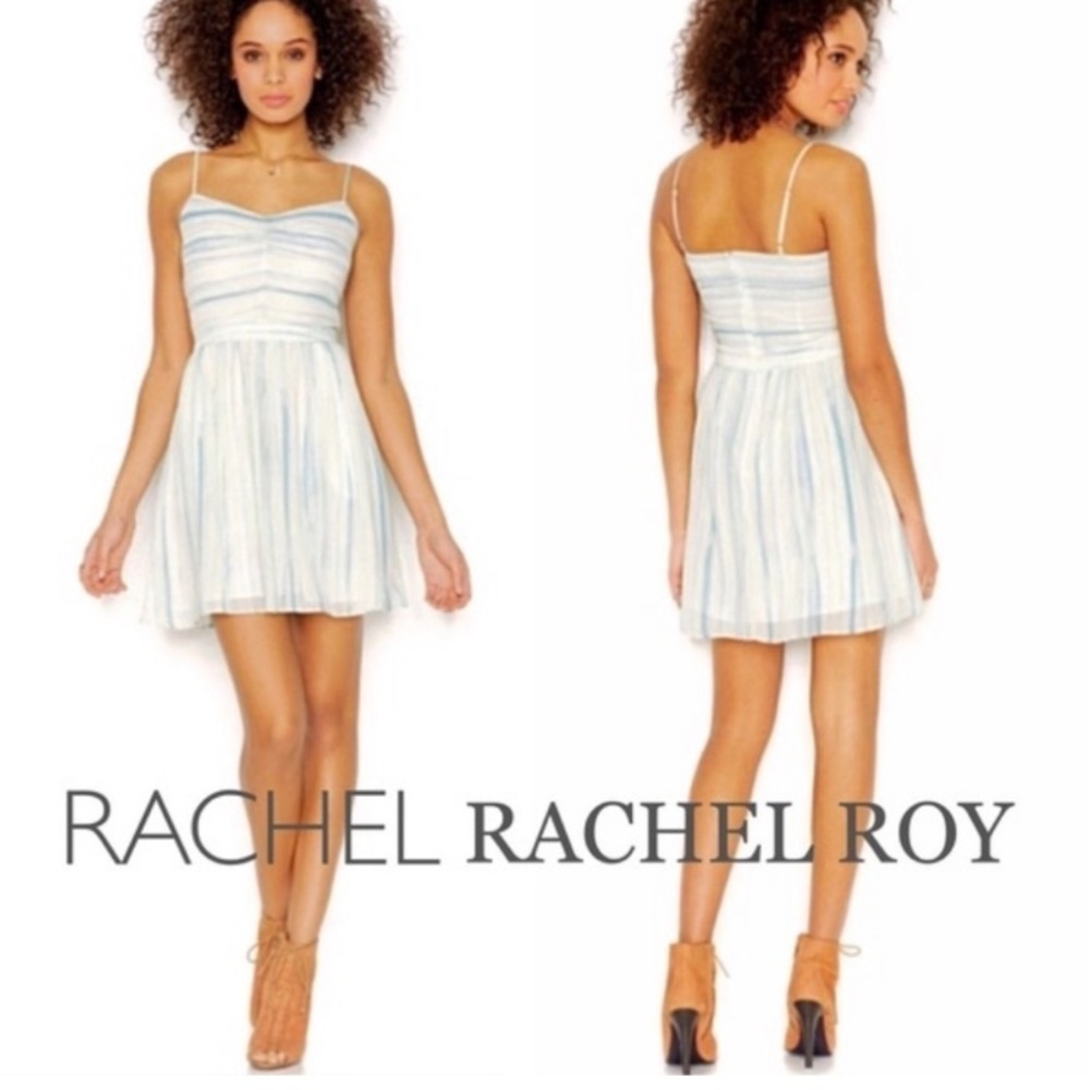 Blue Watercolor Dress by Rachel Zoe